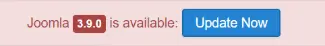 Joomla is avaible to download notification.